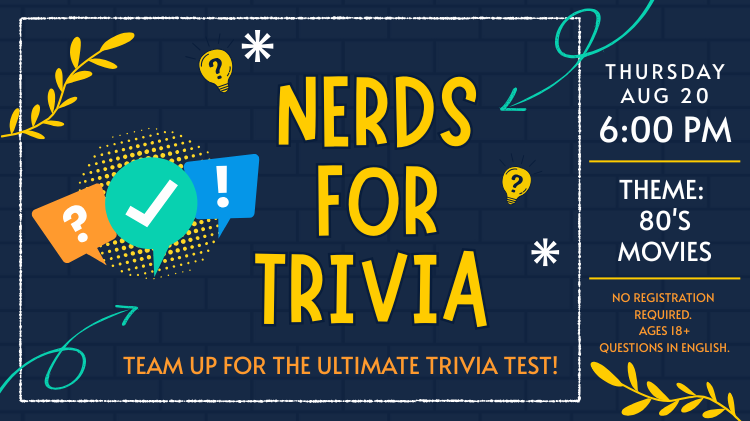 Nerds for Trivia: 80s Movie Trivia Night 